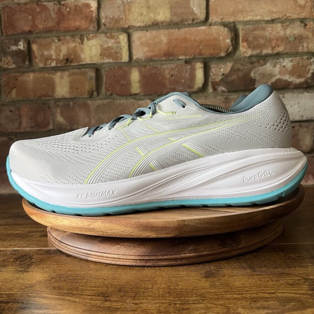 ASICS Gel-Cumulus 28 Gray Blue Max Cushion Neutral Running Shoes Mens 13